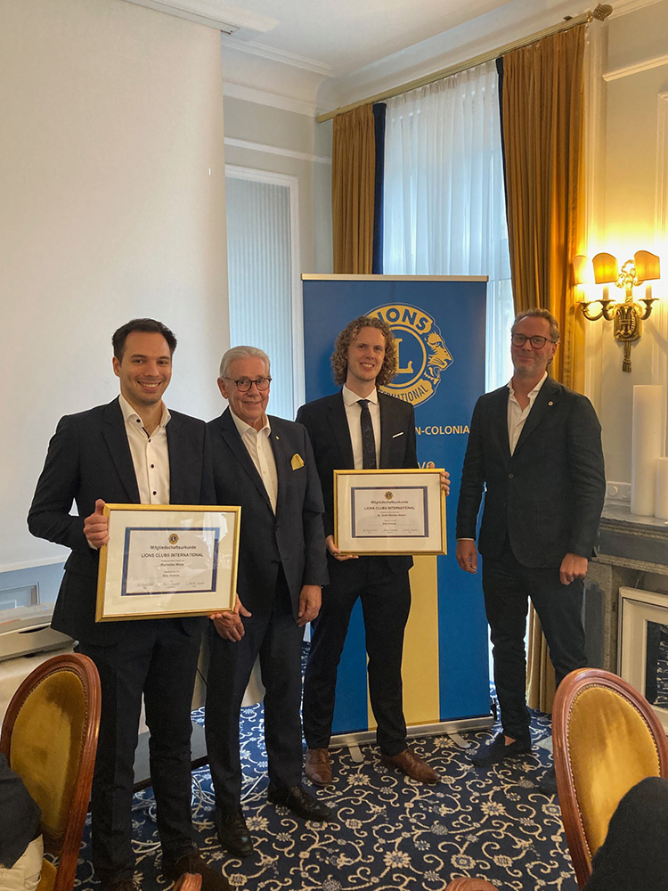 Feierliche Aufnahme zweier LIONS-Freunde und Abendvortrag von LF Prof. Dr. Harald Rau